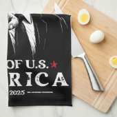 Grappig Trump Golf van Amerika 2025 4 juli Theedoek (Quarter Fold)