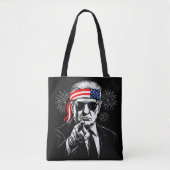 Grappig Trump Golf van Amerika 2025 4 juli Tote Bag (Voorkant)