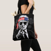 Grappig Trump Golf van Amerika 2025 4 juli Tote Bag (Dichtbij)