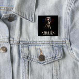 Grappig Trump Golf van Amerika 2025 4 juli Vierkante Button 5,1 Cm