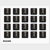 Grappig Trump Golf van Amerika 2025 4 juli Vierkante Sticker (Vel)