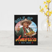 Grappig Trump Golf van Amerika 2025 Grappig Graphi Kaart (Gele Bloem)