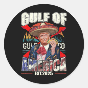 Grappig Trump Golf van Amerika 2025 Trump Merchand Ronde Sticker