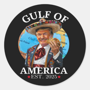 Grappig Trump Golf van Amerika 2025 Trump Merchand Ronde Sticker