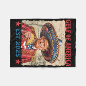 Grappig Trump Golf van Amerika 2025 Trump Taco Mex Fleece Deken (Voorkant (Horizontaal))