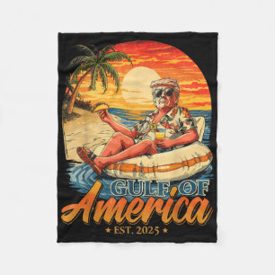 Grappig Trump Golf van Amerika EST 2025 Fleece Deken