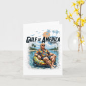 Grappig Trump Golf van Amerika EST 2025 Kaart (Gele Bloem)
