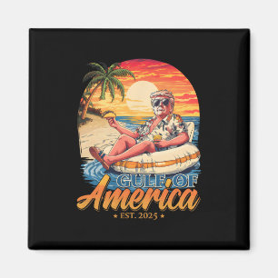 Grappig Trump Golf van Amerika EST 2025 Magneet