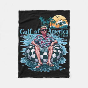Grappig Trump Golf van Amerika EST 2025 Trump MERC Fleece Deken