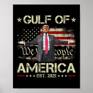 Grappig Trump Golf van Amerika EST 2025 USA Americ Poster