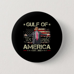 Grappig Trump Golf van Amerika EST 2025 USA Americ Ronde Button 5,7 Cm