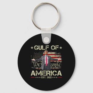 Grappig Trump Golf van Amerika EST 2025 USA Americ Sleutelhanger