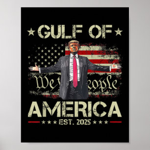 Grappig Trump Golf van Amerika EST 2025 USA Poster