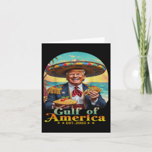 Grappig Trump Golf van Amerika Retro EST 2025 Golf Kaart