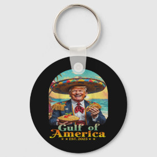 Grappig Trump Golf van Amerika Retro EST 2025 Golf Sleutelhanger