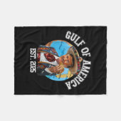 Grappig Trump Golf van de VS Amerika EST 2025 Fleece Deken (Voorkant (Horizontaal))