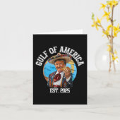 Grappig Trump Golf van de VS Amerika EST 2025 Kaart (Gele Bloem)