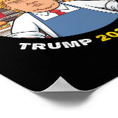 Grappig Trump Gouden Friet Over Gouden Leugens Tru Poster (Hoek)