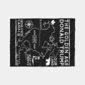 Grappig Trump Groenland Panamakanaal Canada Mexico Fleece Deken (Voorkant (Horizontaal))