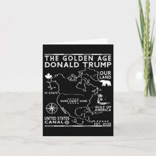 Grappig Trump Groenland Panamakanaal Canada Mexico Kaart