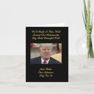 Grappig Trump houdt van Kaart. liefdeskaart, roman Bedankkaart