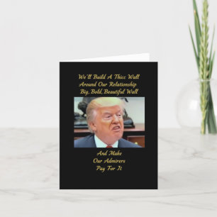 Grappig Trump houdt van Kaart. liefdeskaart, roman Bedankkaart