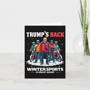 Grappig Trump IJshockey  Style Wintersport Kaart