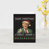 Grappig Trump Kerst Shirt Maak Kerst Groot Een Kaart (Gele Bloem)