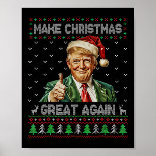 Grappig Trump Kerst Shirt Maak Kerst Groot Een Poster