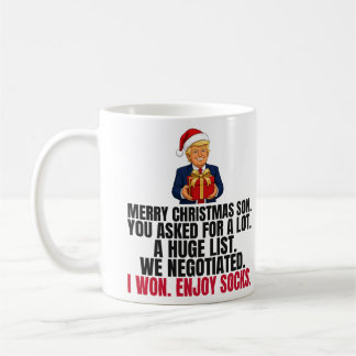 Grappig Trump Kerstcadeau voor zoon Koffiemok
