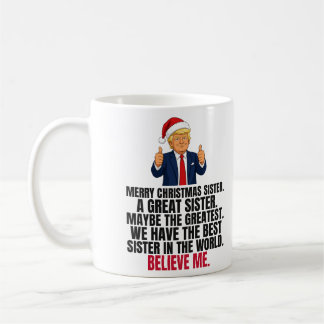 Grappig Trump Kerstcadeau voor Zus Koffiemok