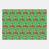 Grappig Trump Kerstman Hoed Vrolijk Kerst Lelijk C Inpakpapier Vel (Voorkant 3)