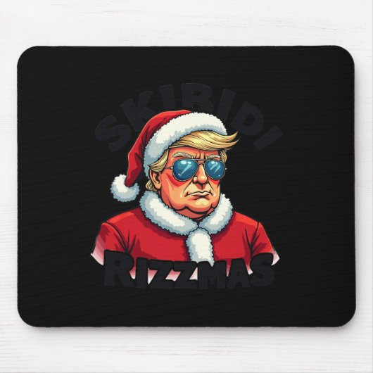 Grappig Trump Kerstman Trump Skibidi Ri Muismat (Voorkant)
