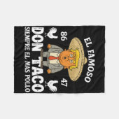 Grappig Trump Kipt Altijd Me Out Me Let's Go Taco Fleece Deken (Voorkant (Horizontaal))