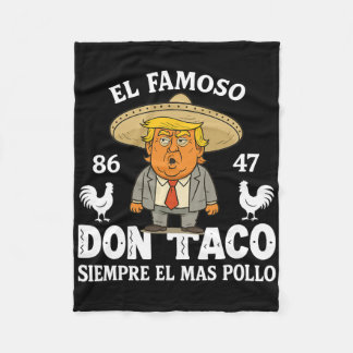Grappig Trump Kipt Altijd Me Out Me Let's Go Taco Fleece Deken