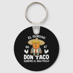 Grappig Trump Kipt Altijd Me Out Me Let's Go Taco Sleutelhanger