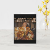 Grappig Trump Leopard Daddys Home, Trump 2024 Kaart (Gele Bloem)