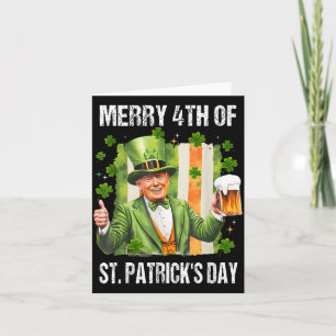 Grappig Trump Leprechaun Pet Vrolijk 4e van St Pat Kaart