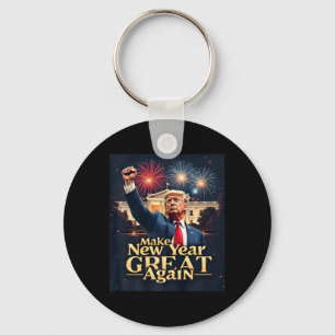 Grappig Trump maakt nieuwjaar weer geweldig Trump Sleutelhanger
