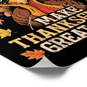 Grappig Trump maakt Thanksgiving weer geweldig Tur Poster (Hoek)