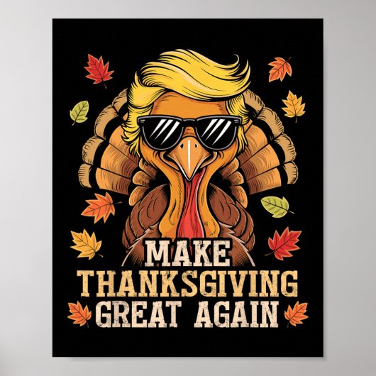 Grappig Trump maakt Thanksgiving weer geweldig Tur Poster (Voorkant)