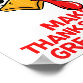 Grappig Trump maakt Thanksgiving weer geweldig Tur Poster (Hoek)