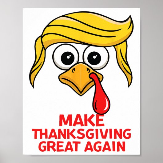 Grappig Trump maakt Thanksgiving weer geweldig Tur Poster (Voorkant)