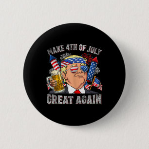 Grappig Trump maken 4 juli weer geweldig Mannen Dr Ronde Button 5,7 Cm