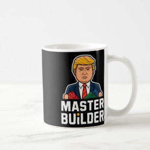 Grappig Trump Master Builder Building Blocks Gift Koffiemok