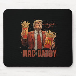 Grappig Trump Mcdon 2024 Fastfood Mac Daddy Hambur Muismat