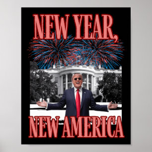 Grappig Trump nieuwjaar Poster