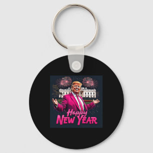 Grappig Trump nieuwjaarsfeest 2025 Trump nieuwjaar Sleutelhanger