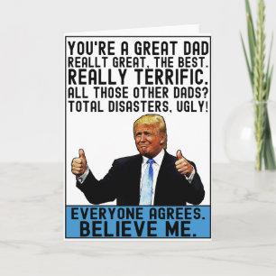 Grappig Trump papa cadeau voor Vaderdag Kaart
