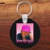 Grappig Trump Pink Mis Me Nog Sleutelhanger (Voorkant)